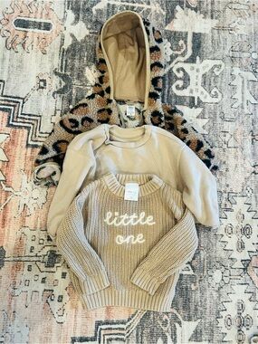 Baby Girl Fall Sweater Bundle Size 12 & 18 Months